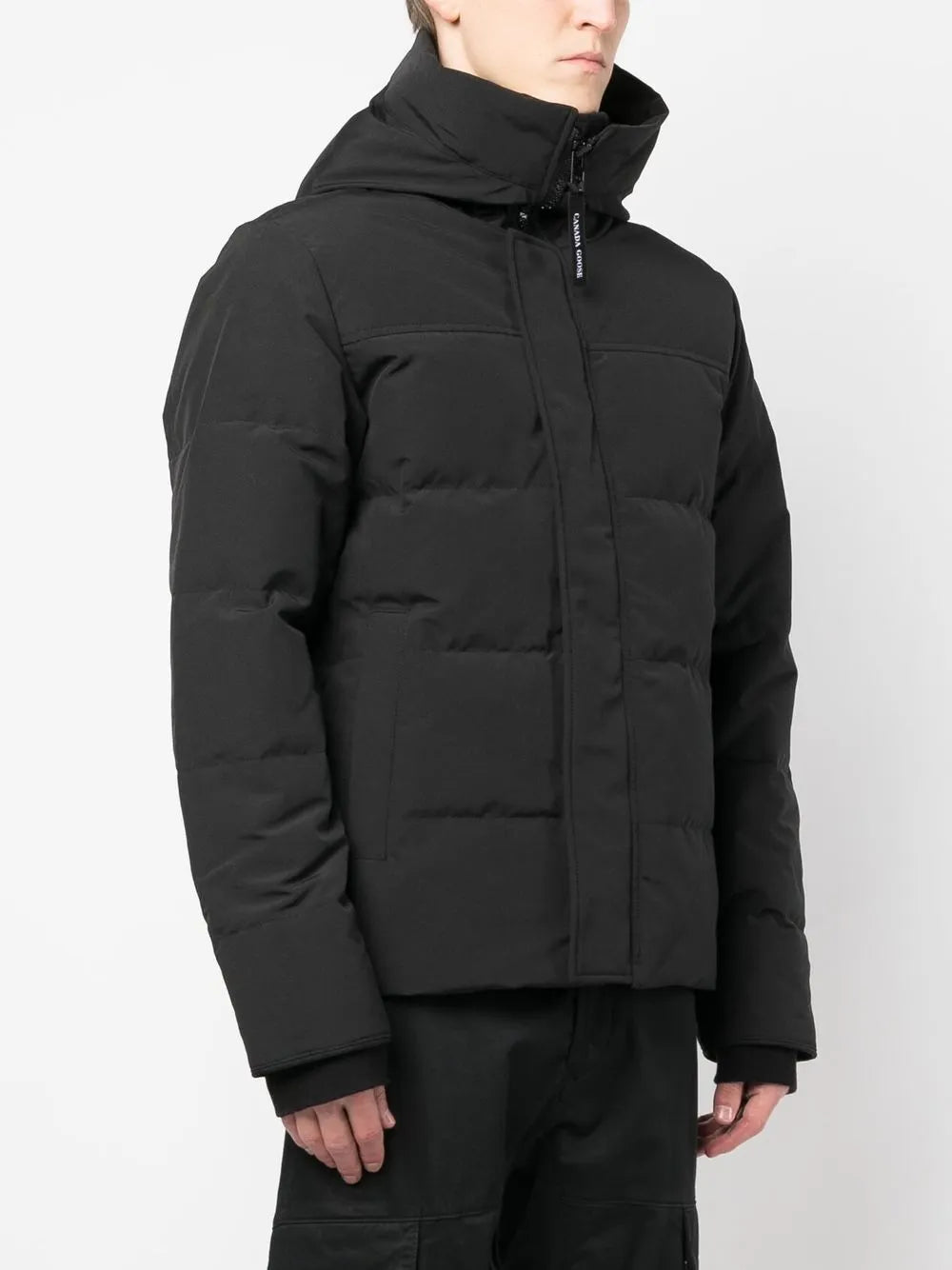 quilted hooded jacket