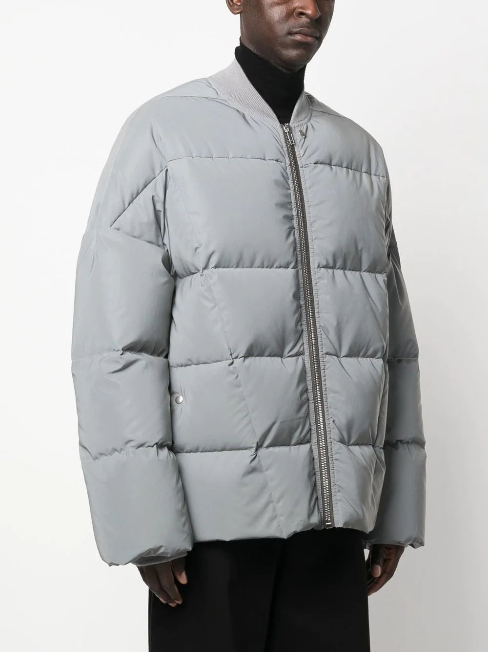 Collarless Padded Jacket