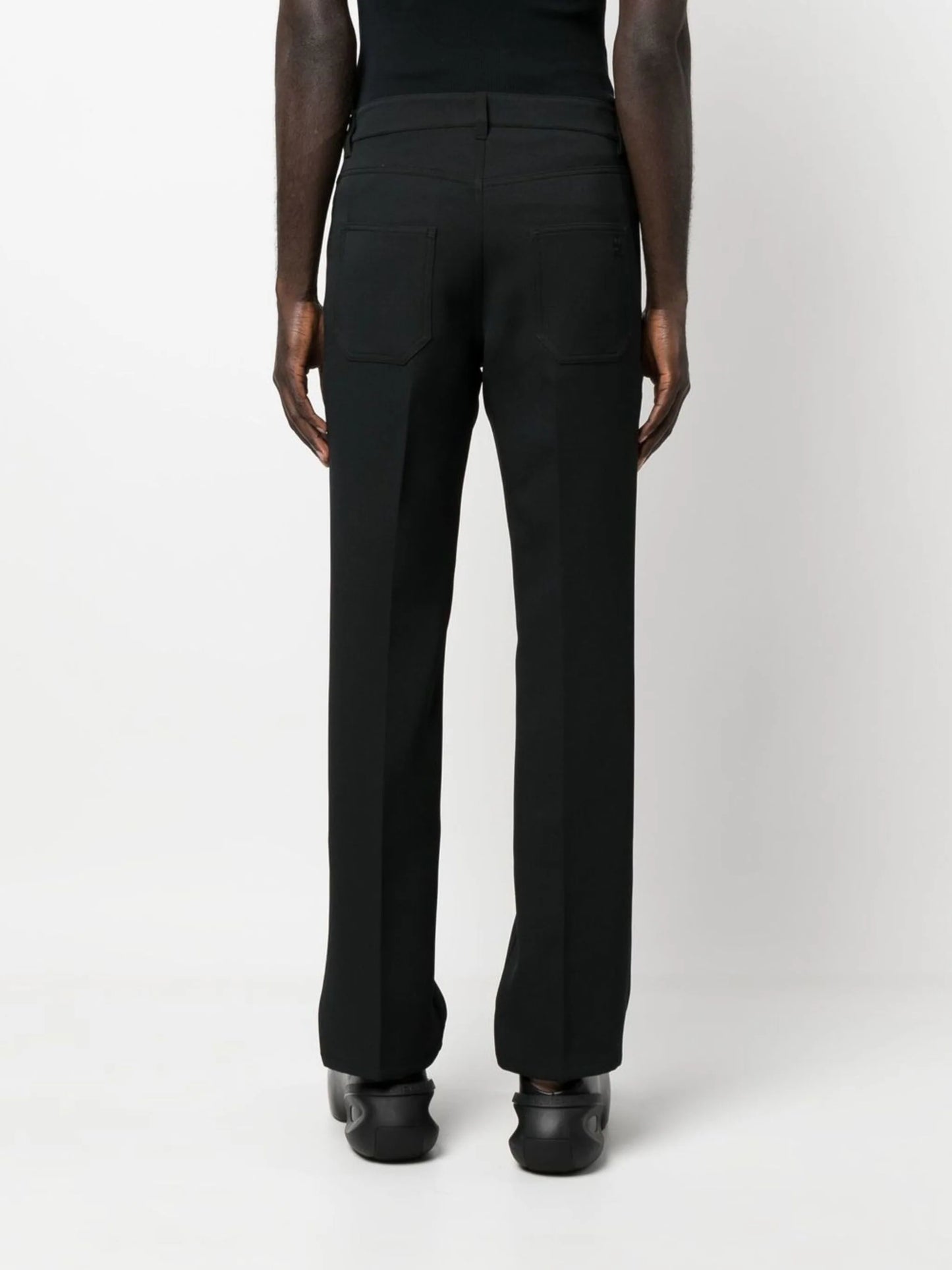 Tailored-Cut Straight-Leg Trousers