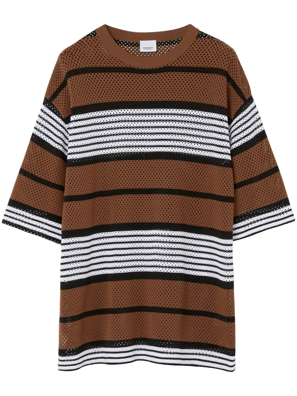 Stripe-Print Oversized T-Shirt