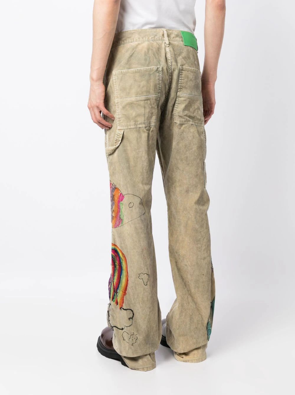 Cartoon Flared Carpenter Pants