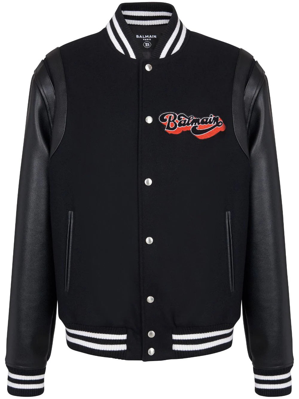 Logo-Patch Virgin Wool Bomber Jacket