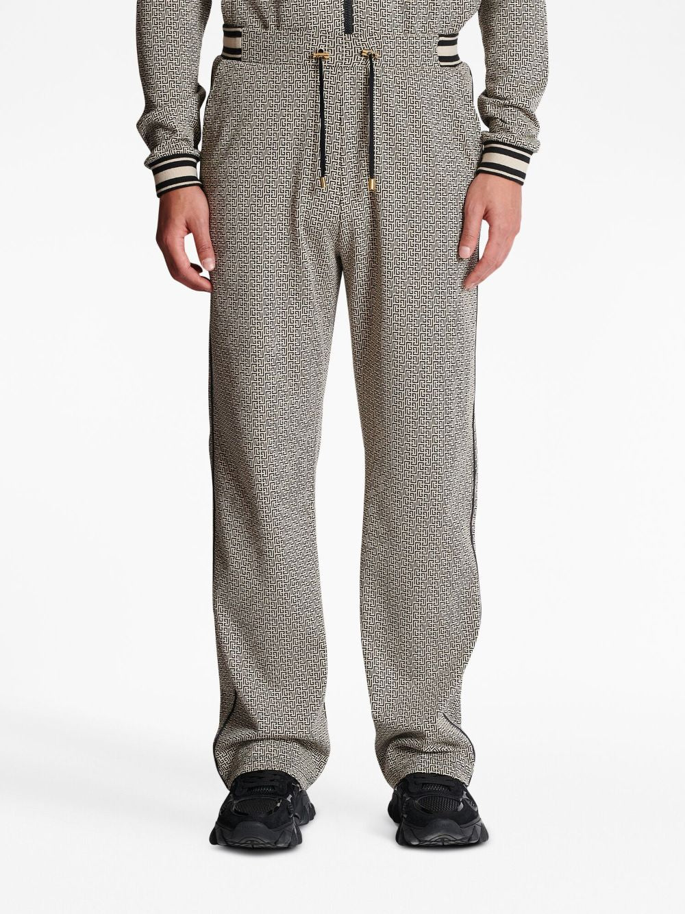 Mini Monogram-Jacquard Track Pants