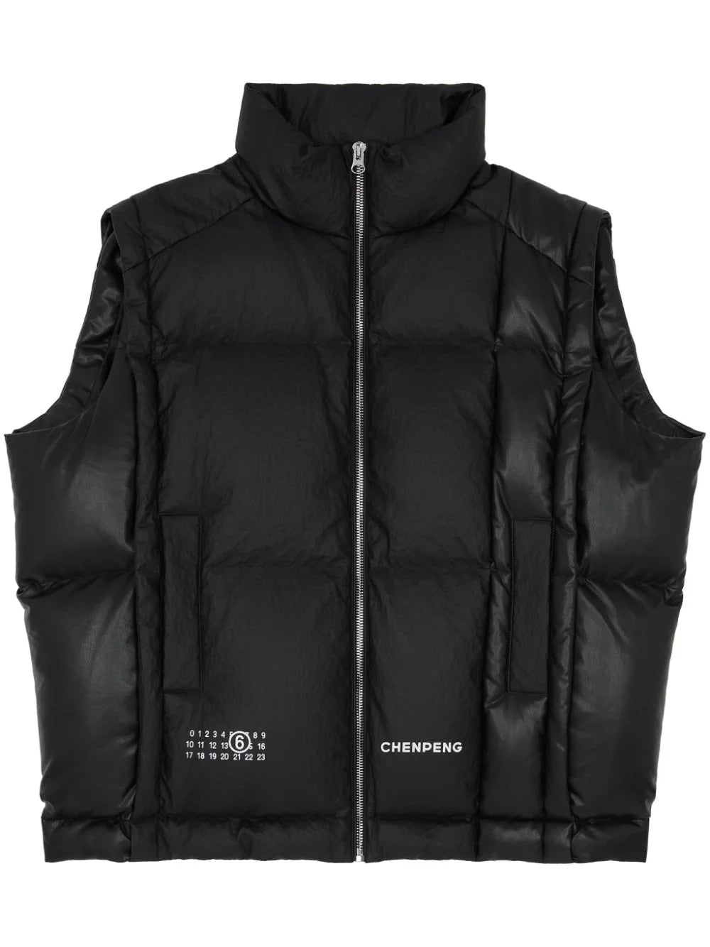 X Chen Peng Logo-Print Padded Gilet