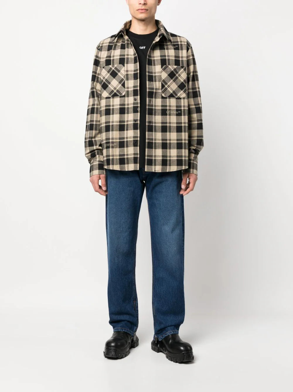 Check-Print Flannel Shirt