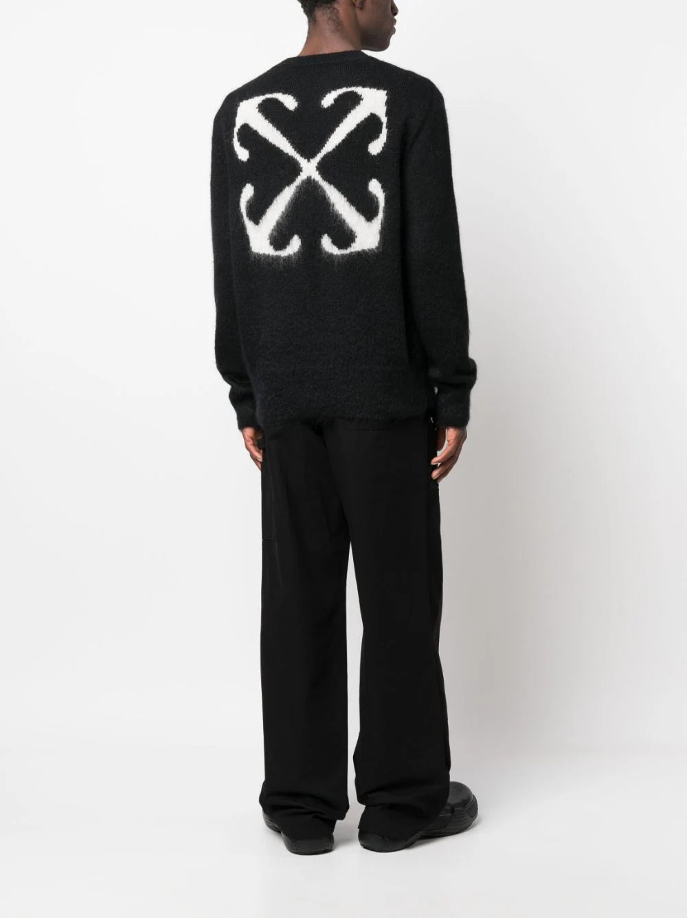 Arrow Intarsia Crew-Neck Jumper