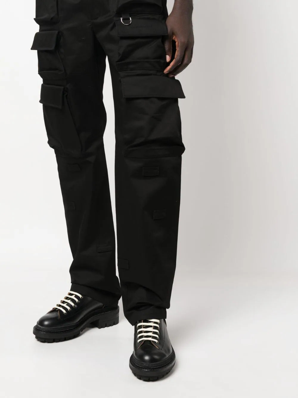 Multi-Pocket Cotton Cargo Trousers