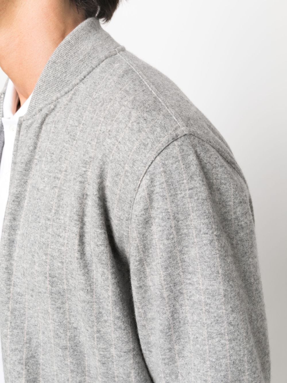 Zip-Up Cashmere-Blend Cardigan