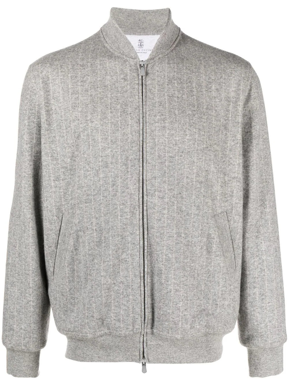 Zip-Up Cashmere-Blend Cardigan