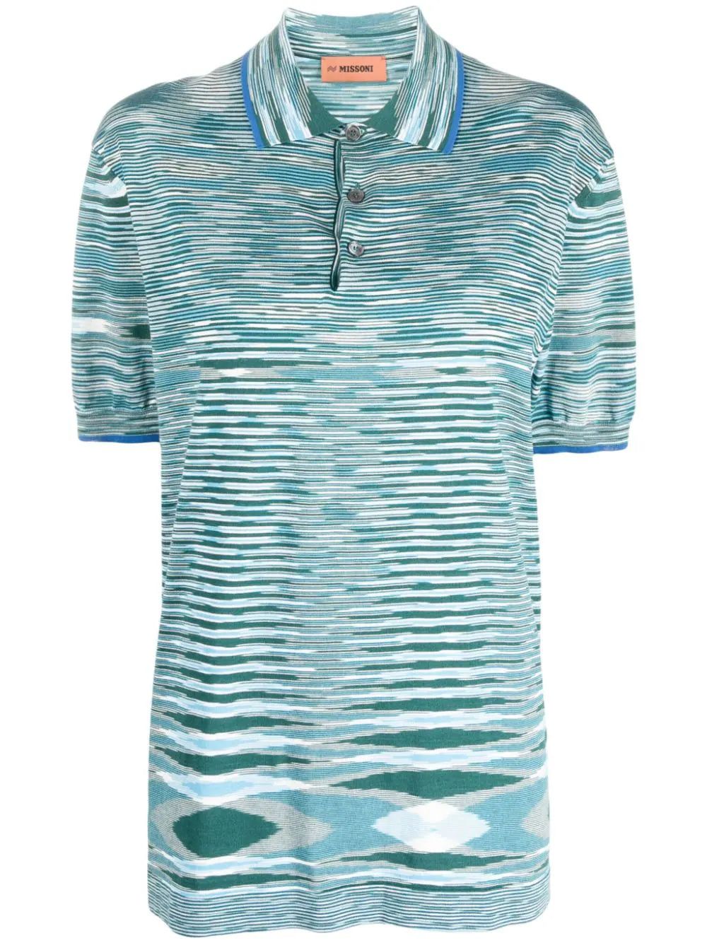 Striped Cotton Polo Shirt