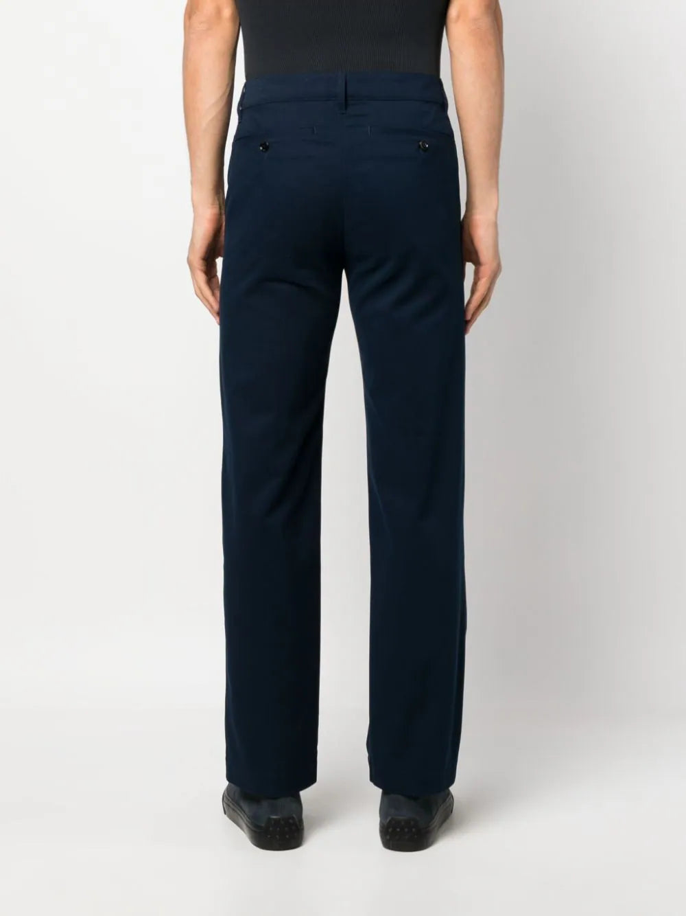 Straight-Leg Cotton Trousers