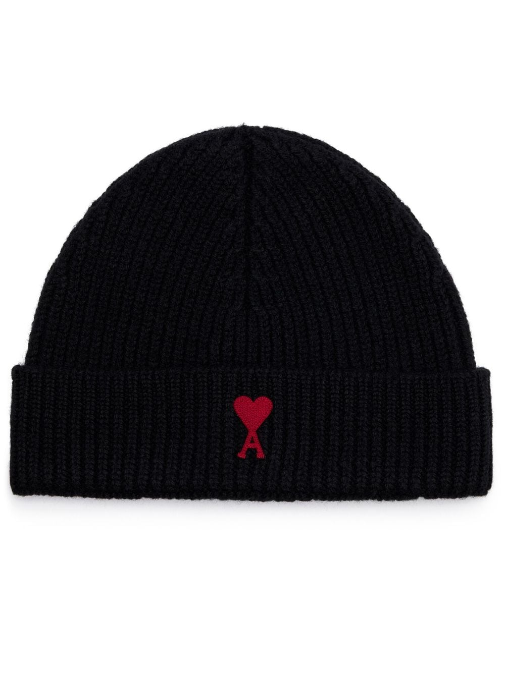 Logo-Embroidered Ribbed-Knit Beanie