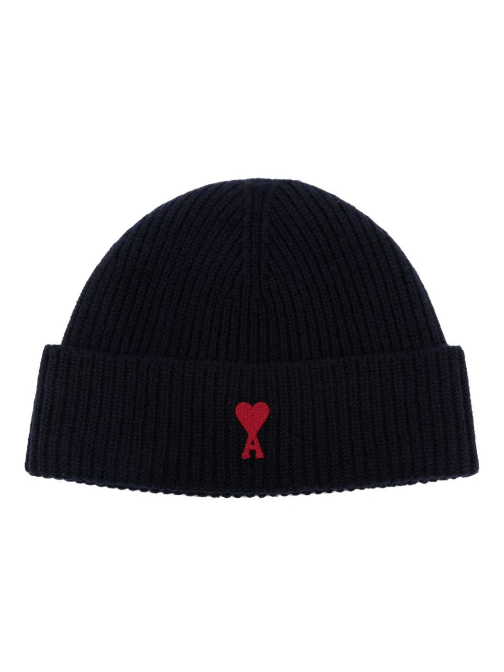 Ribbed-Knit Embroidered Beanie