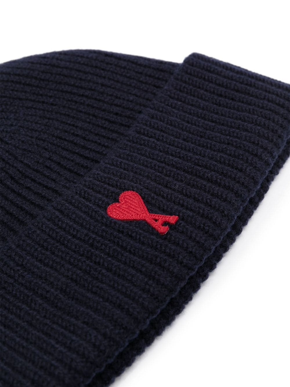 Ribbed-Knit Embroidered Beanie