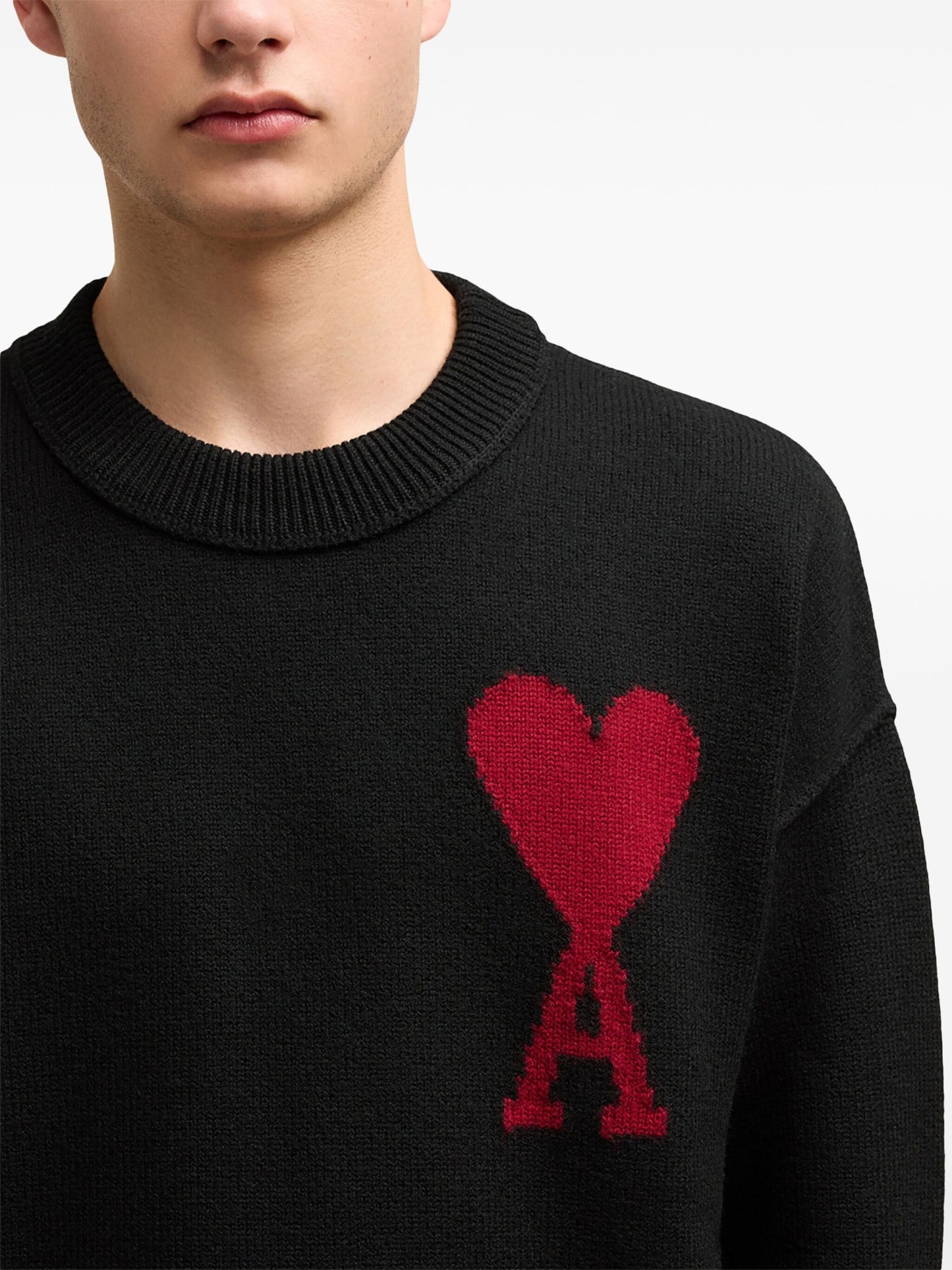 Intarsia-Knit Wool Jumper