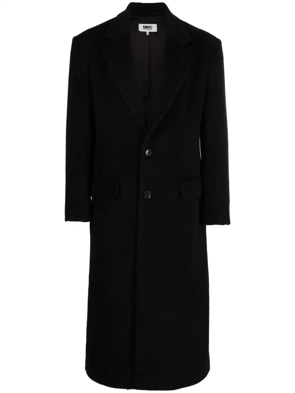 Single-Breasted Virgin-Wool-Mohair Blend Coat