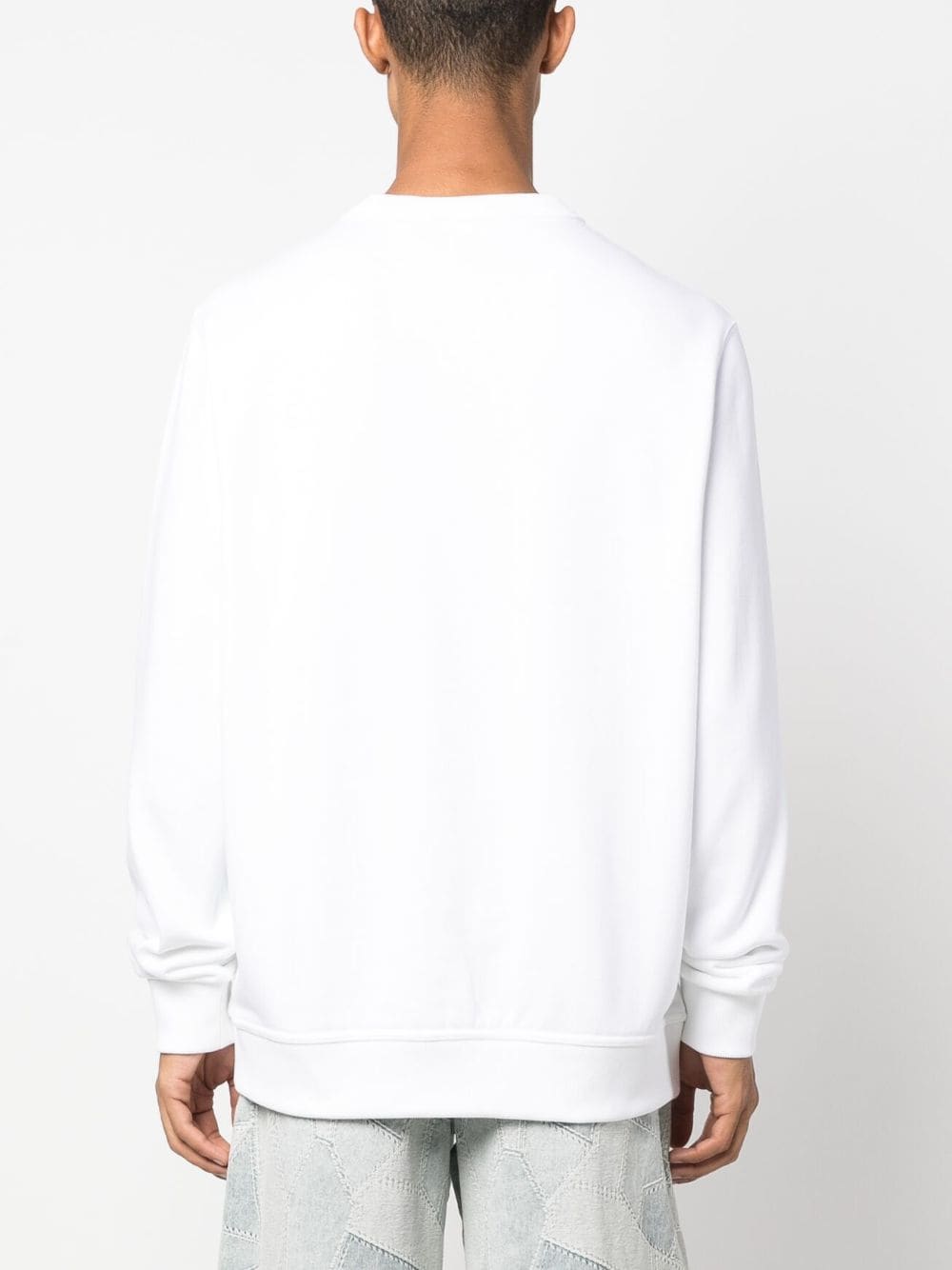 Flocked-Logo Cotton Sweatshirt