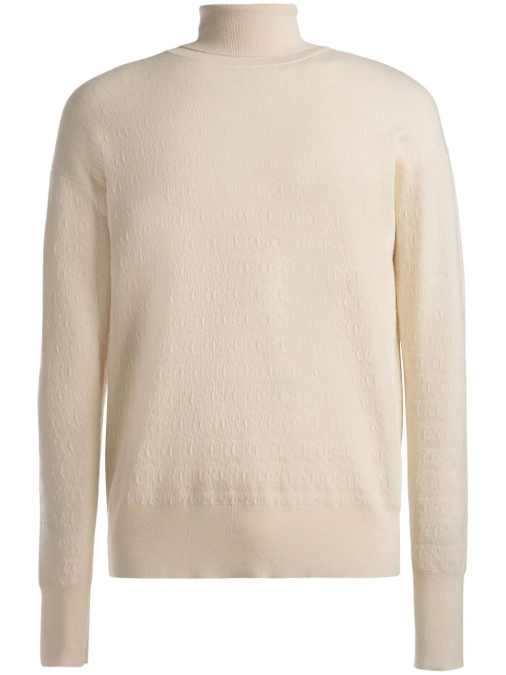 Monogram-Jacquard Roll-Neck Jumper