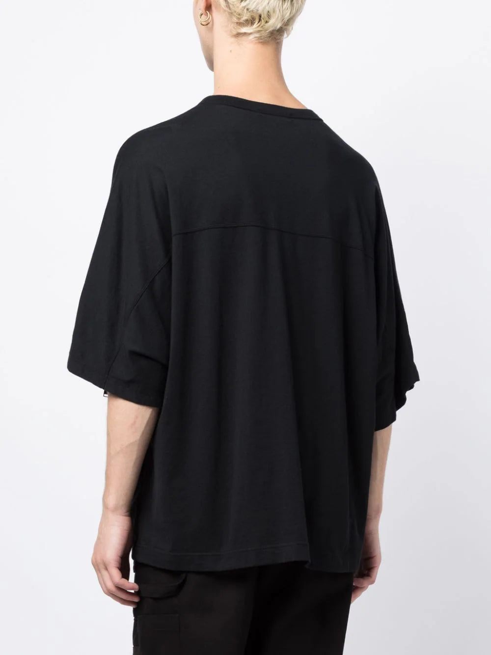 Zip-Detail Cotton T-Shirt