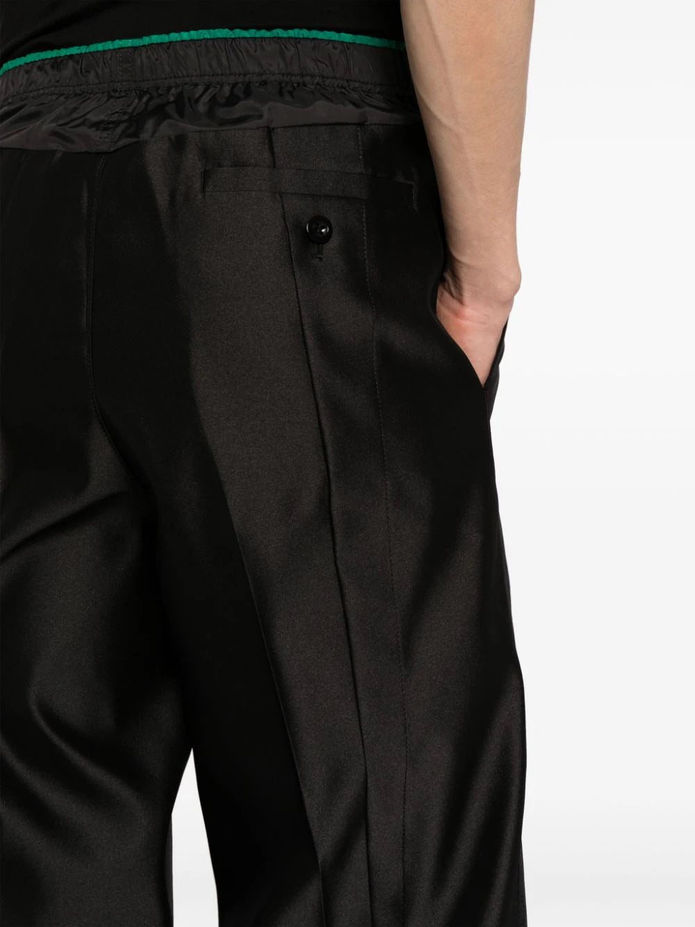 Straight-Leg Cropped Trousers