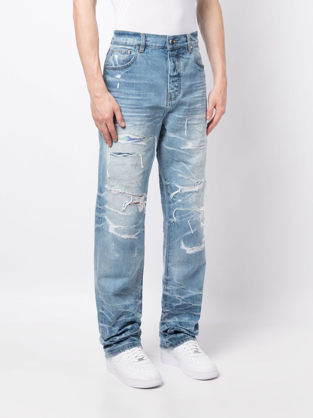 distressed lose-fit jeans