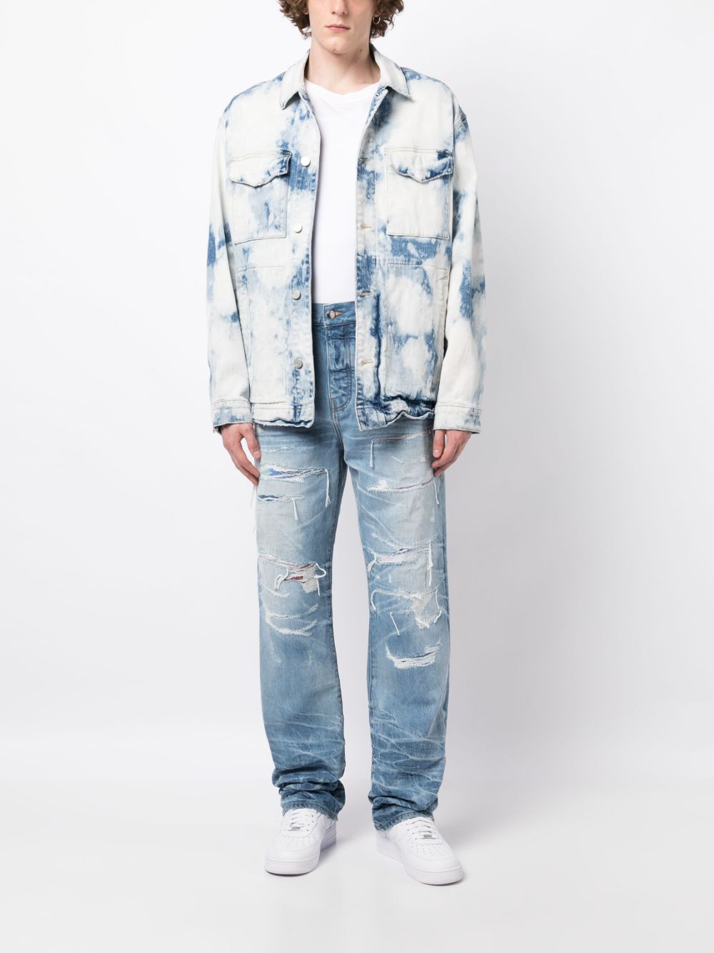distressed lose-fit jeans