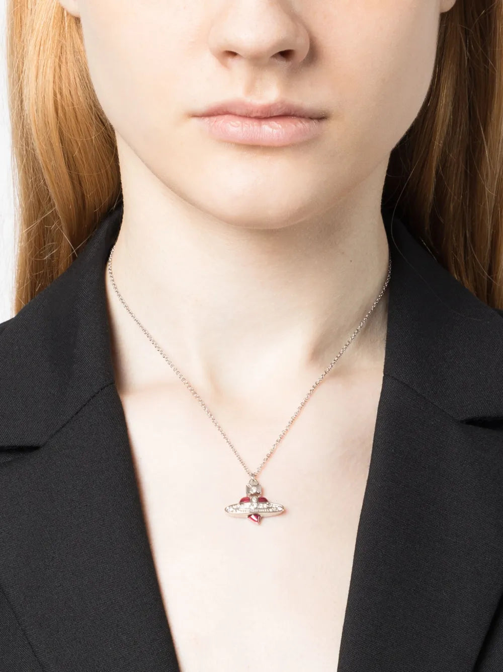 New Diamante Heart pendant necklace