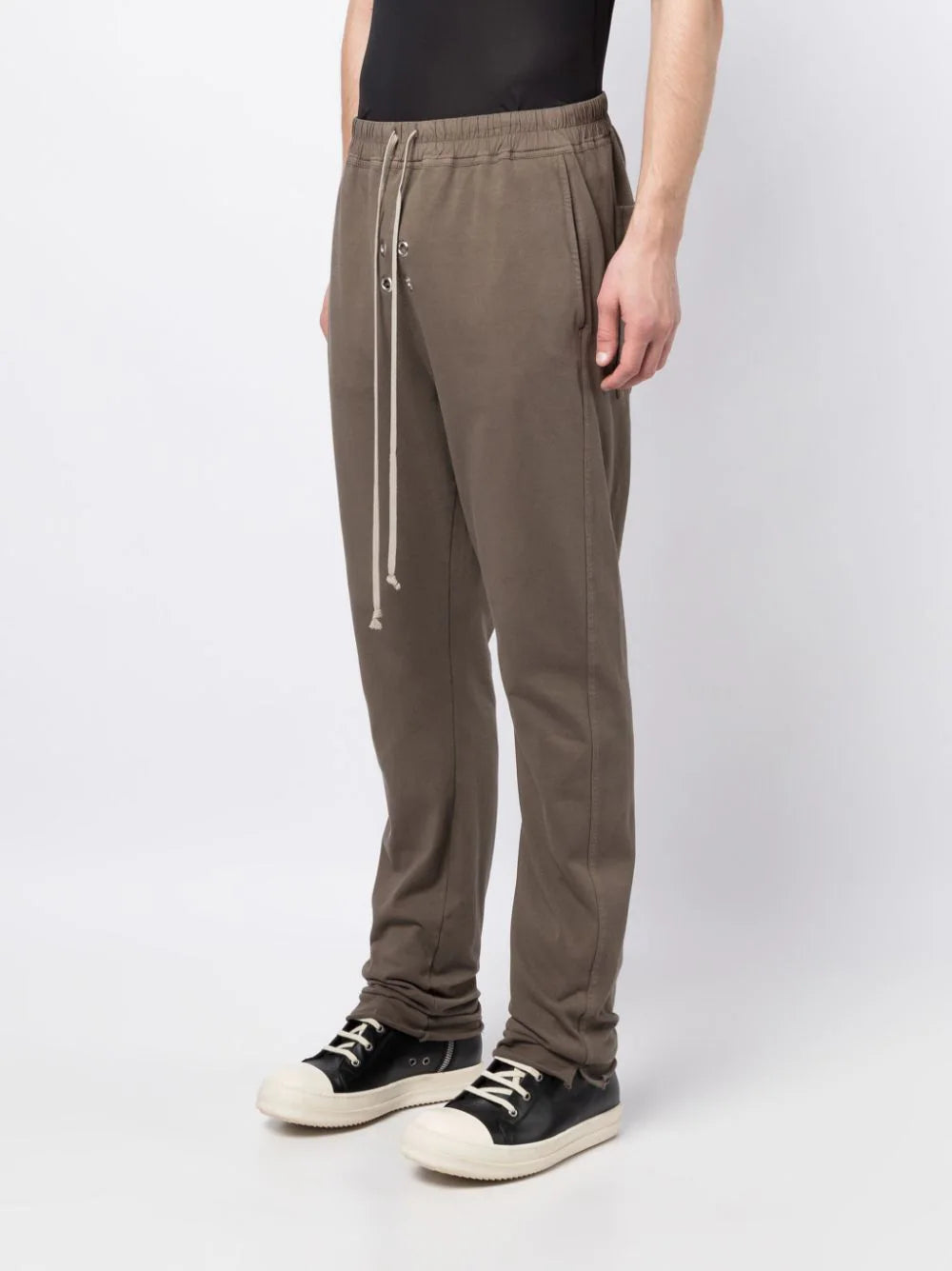 Elasticated-Waist Cotton Trousers