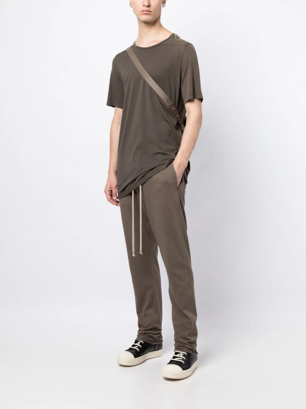 Elasticated-Waist Cotton Trousers