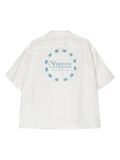Logo-Print Silk Shirt