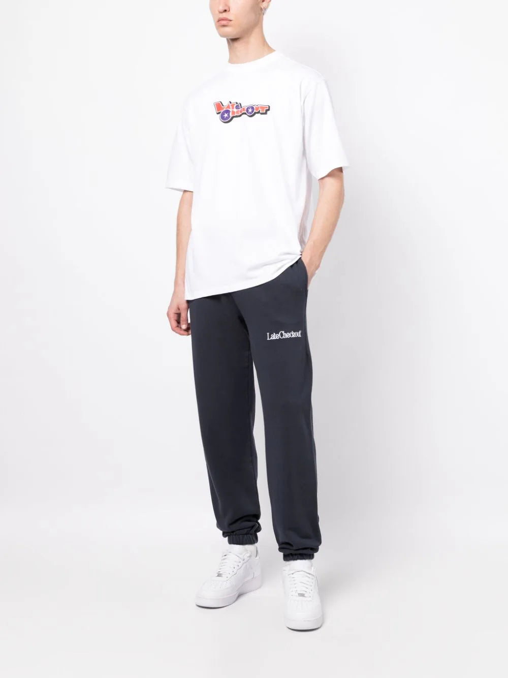 Logo-Embroidered Cotton Track Pants