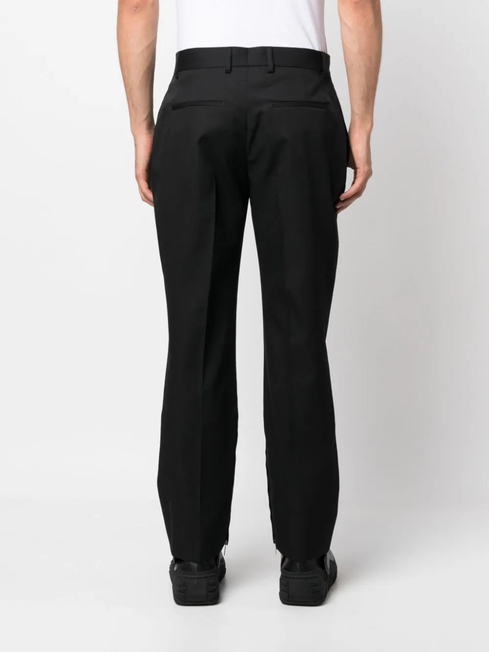 Straight-Leg Wool Trousers