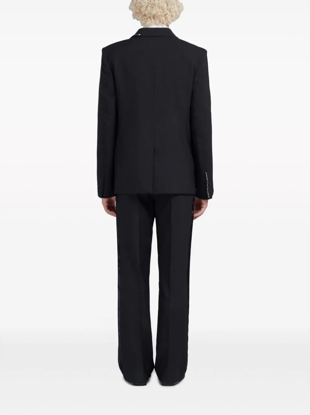 Embroidered Virgin Wool Blazer