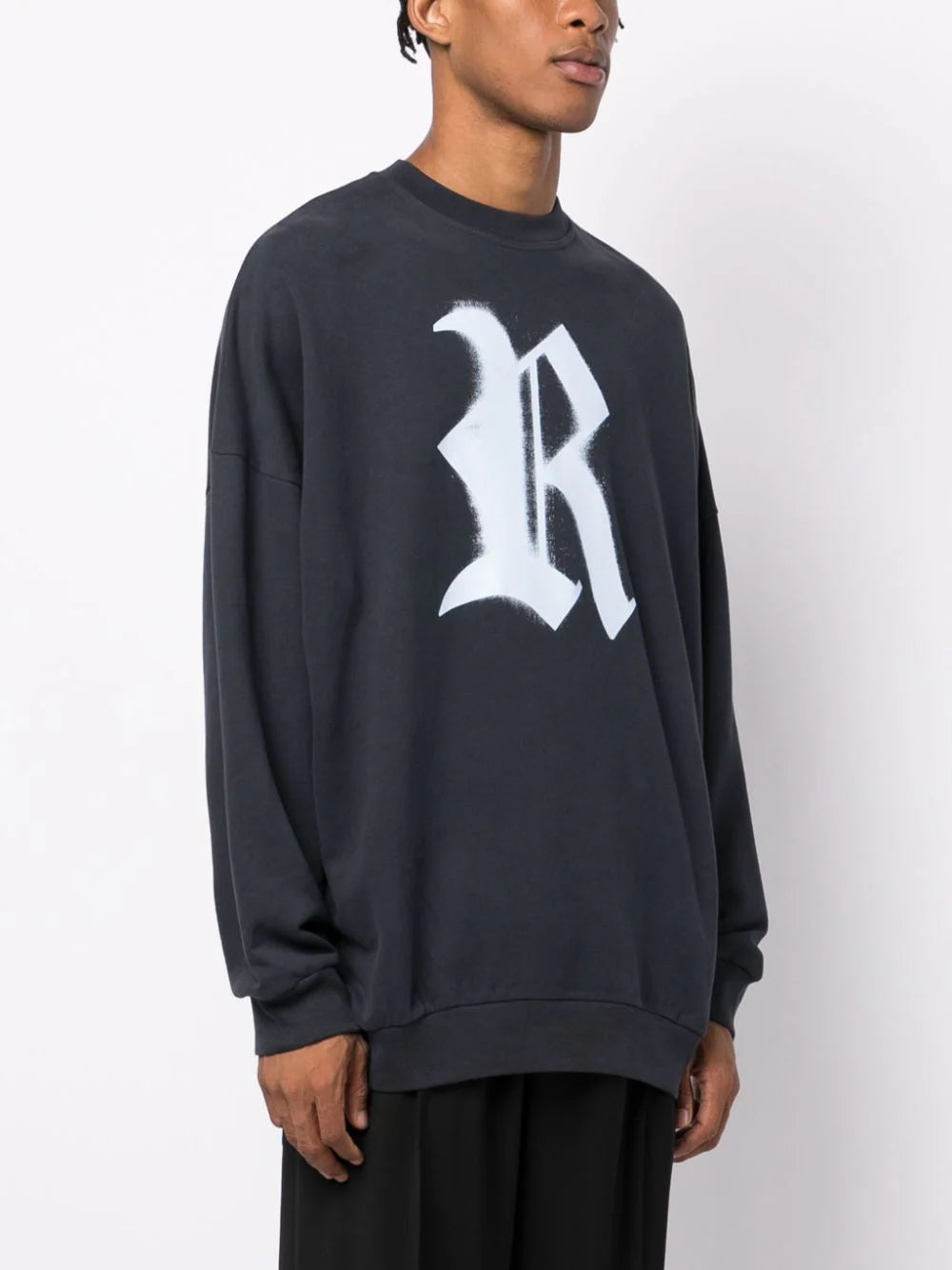 Oversized Logo-Print Cotton Sweatshirt