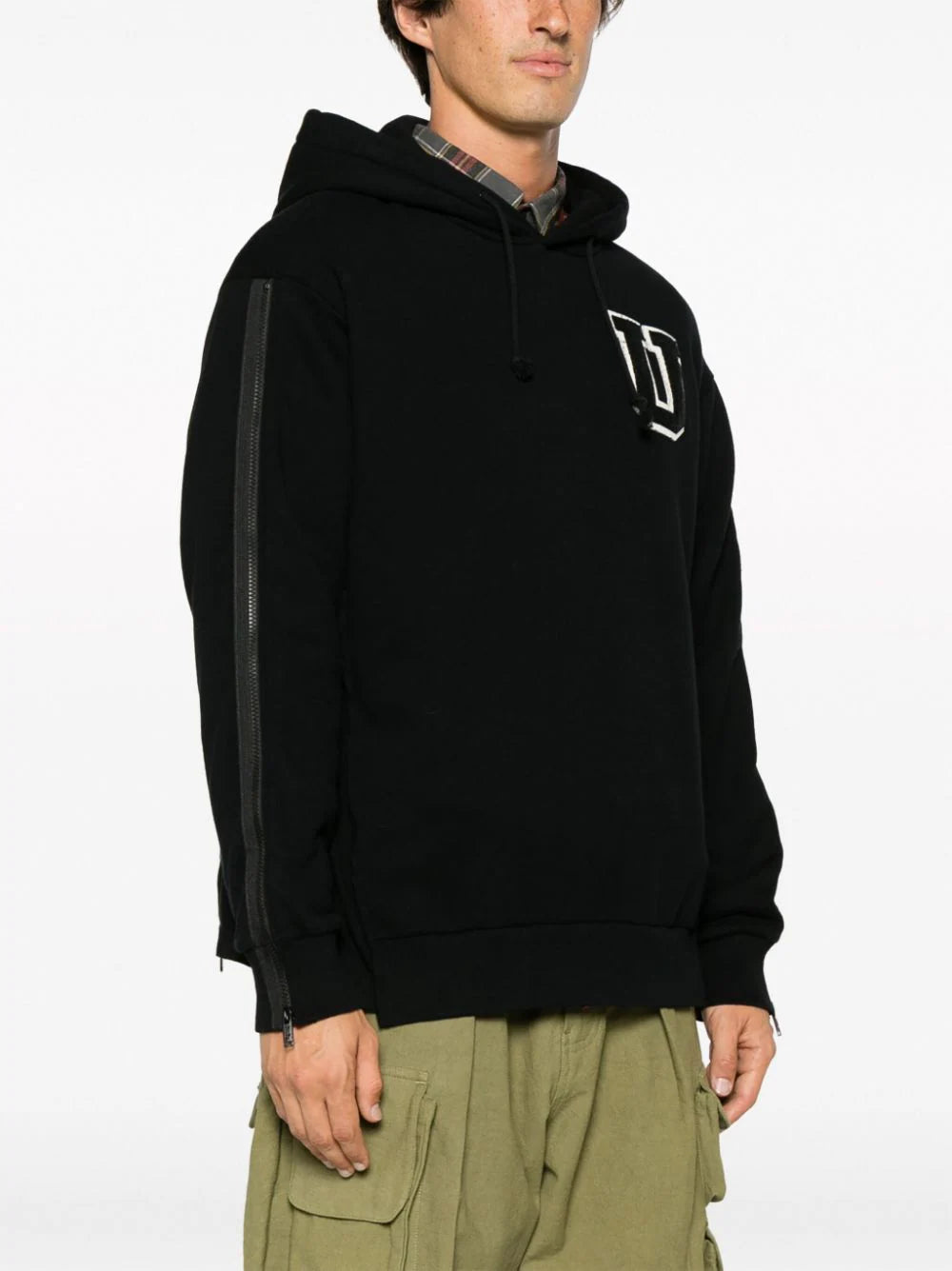 Logo-Patch Cotton Hoodie