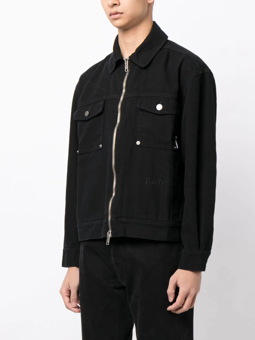 Logo-Embroidered Cotton Jacket