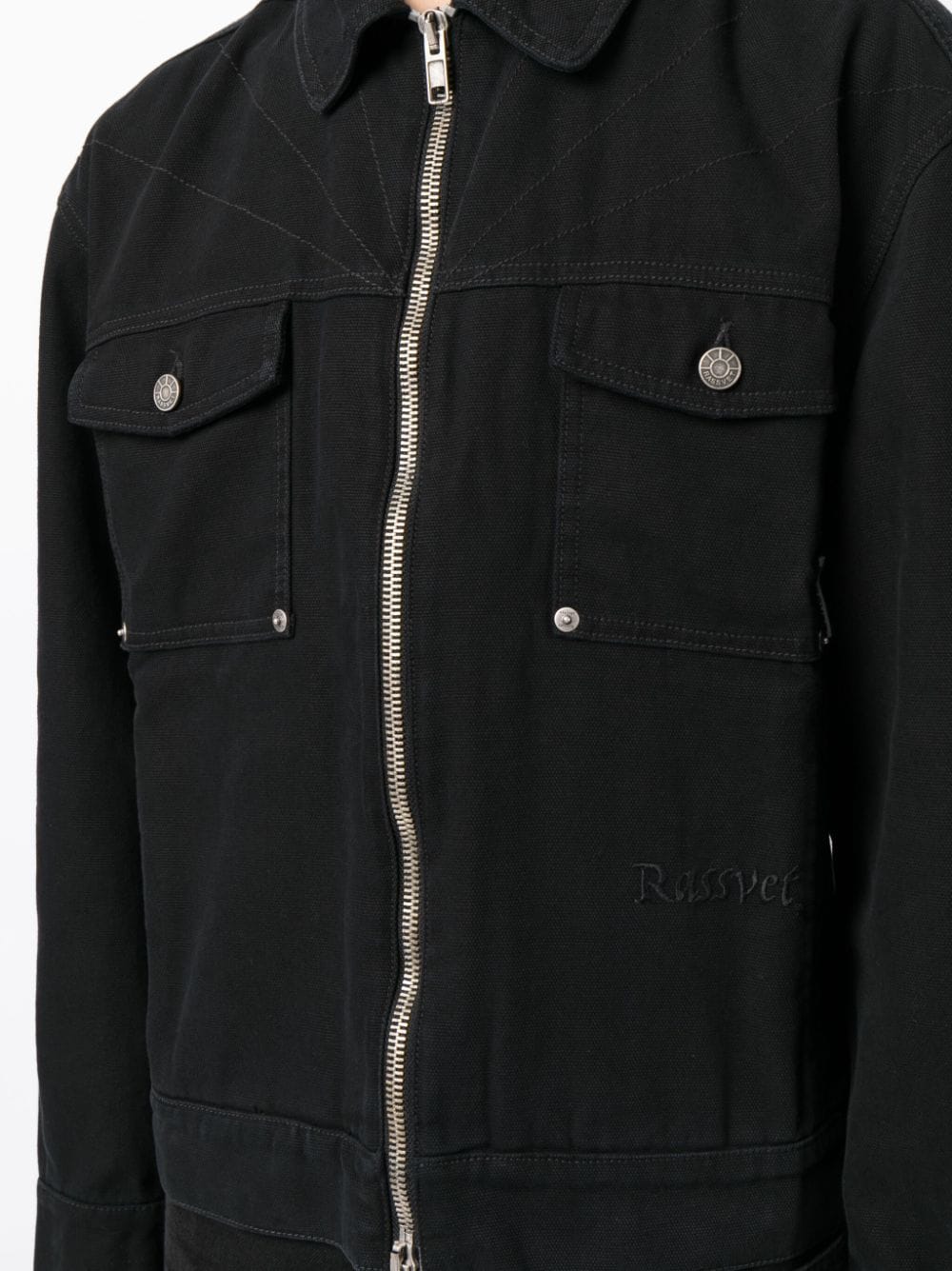 Logo-Embroidered Cotton Jacket