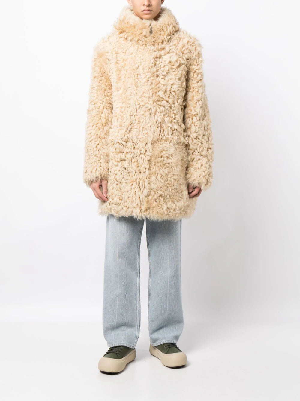 Faux-Fur Hooded Coat