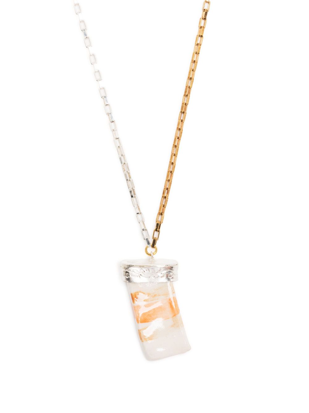 Statement-Pendant Anchor-Chain Necklace