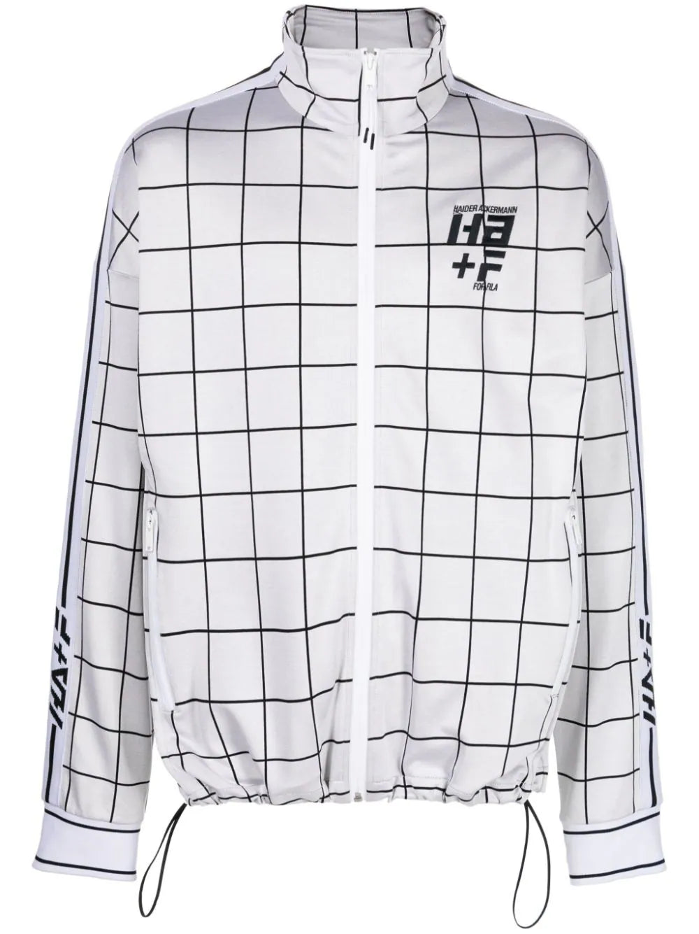 Logo-Print Checked Jacket