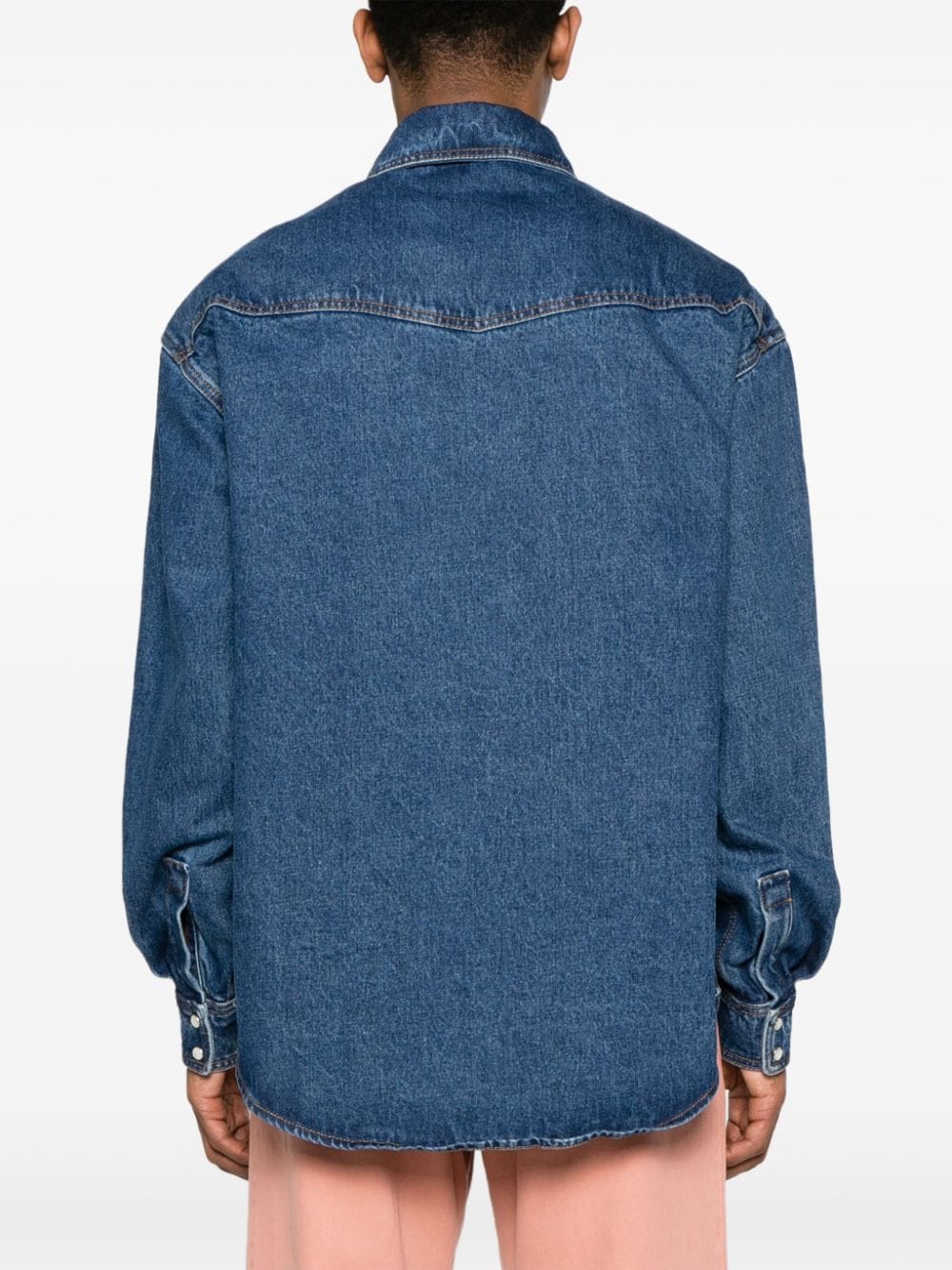 Logo-Embroidered Denim Shirt