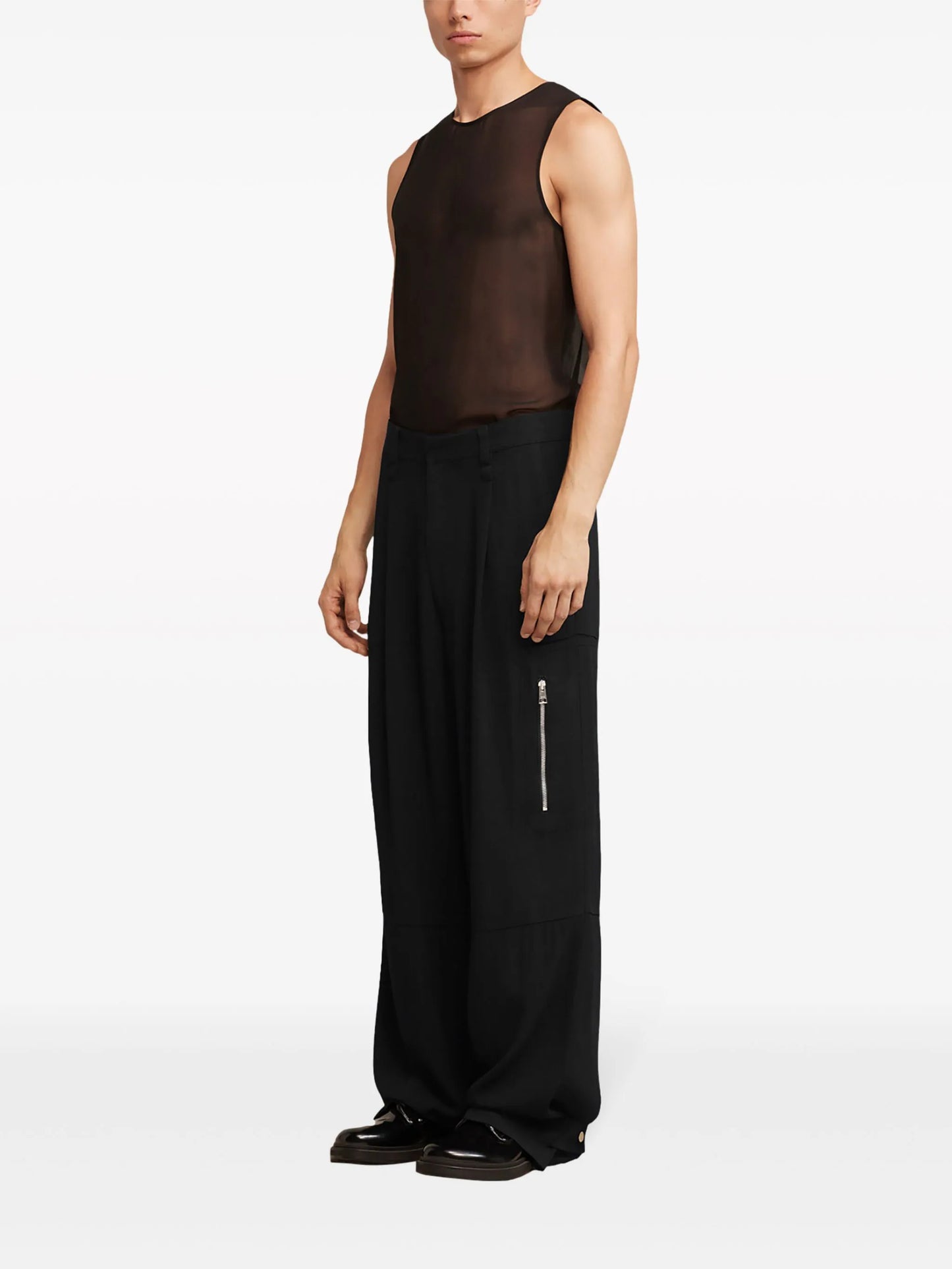 Tailored Wide-Leg Trousers