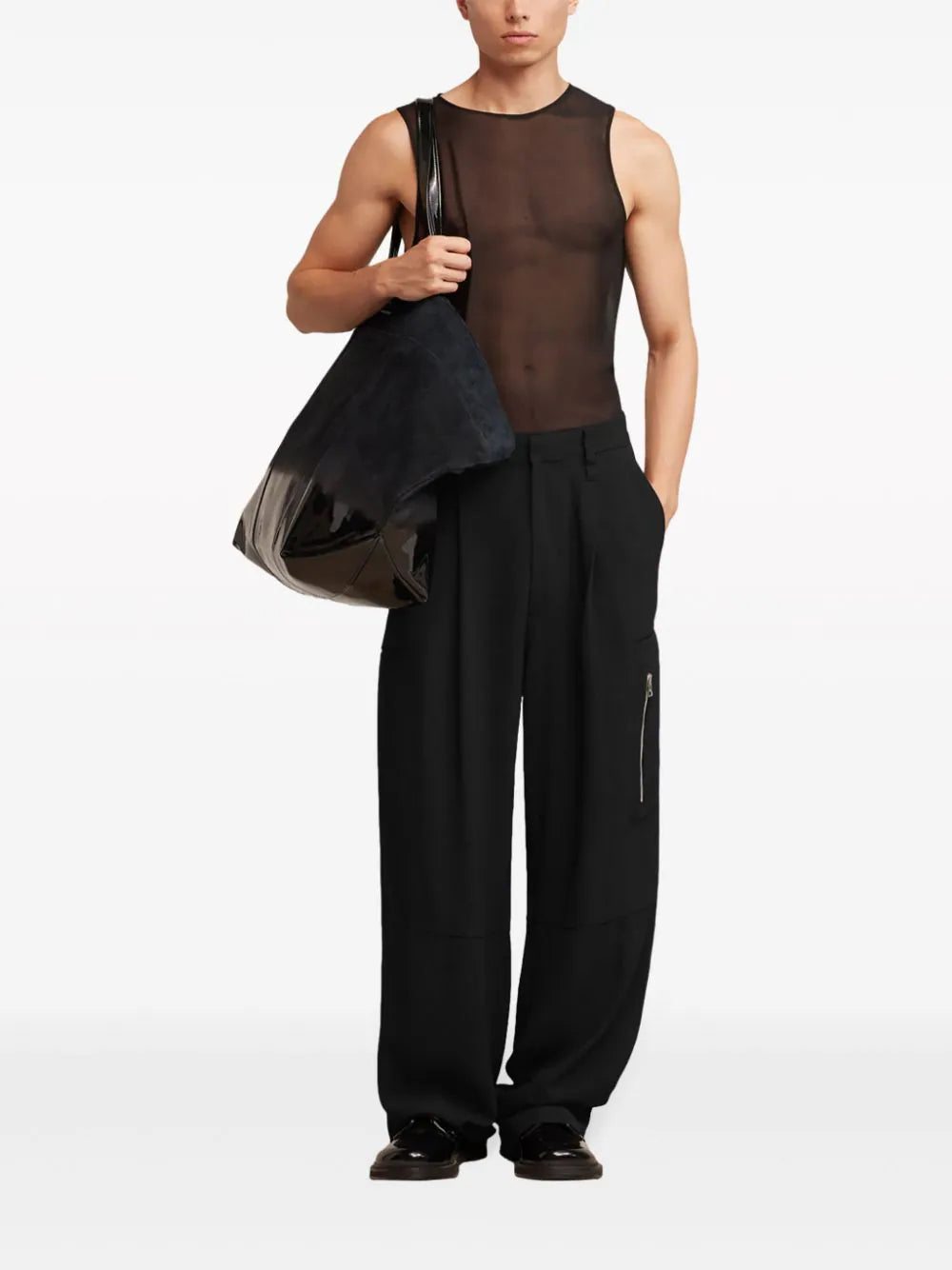 Tailored Wide-Leg Trousers