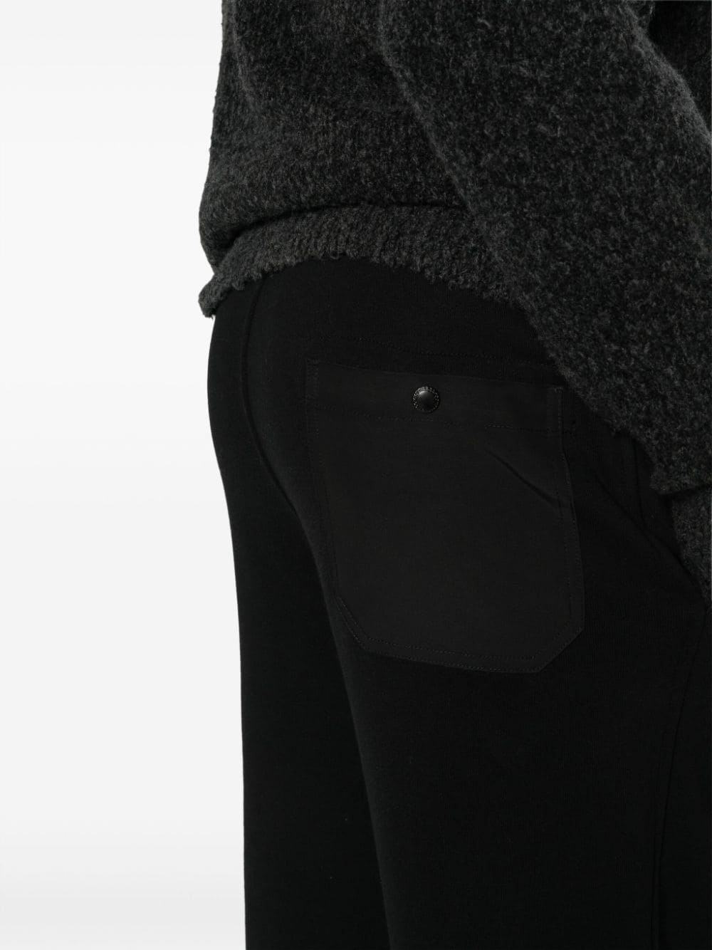 Drawstring-Waist Cotton Track Pants