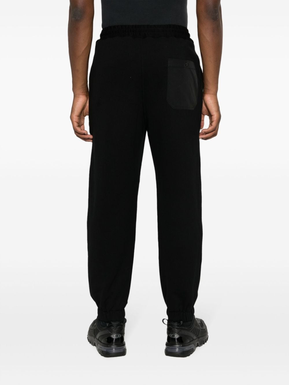 Drawstring-Waist Cotton Track Pants