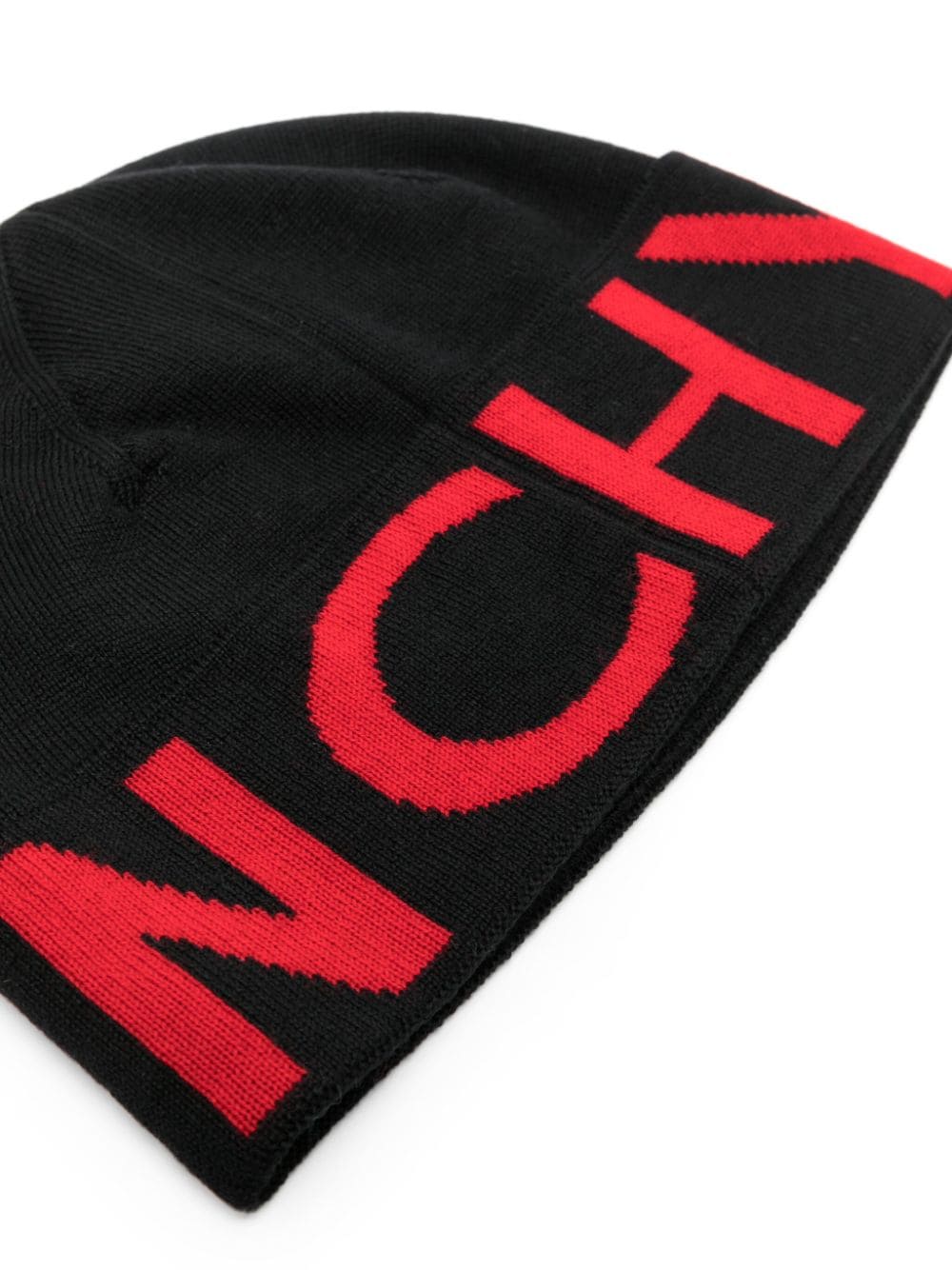 Intarsia-Knit Logo Wool Beanie