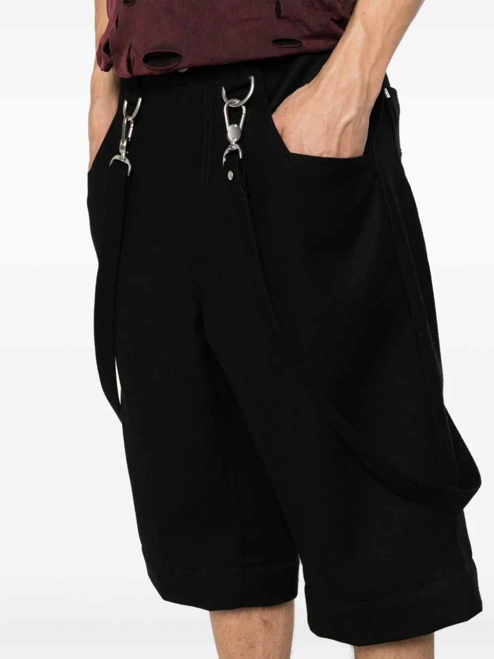 Detachable-Leg Wide-Leg Trousers