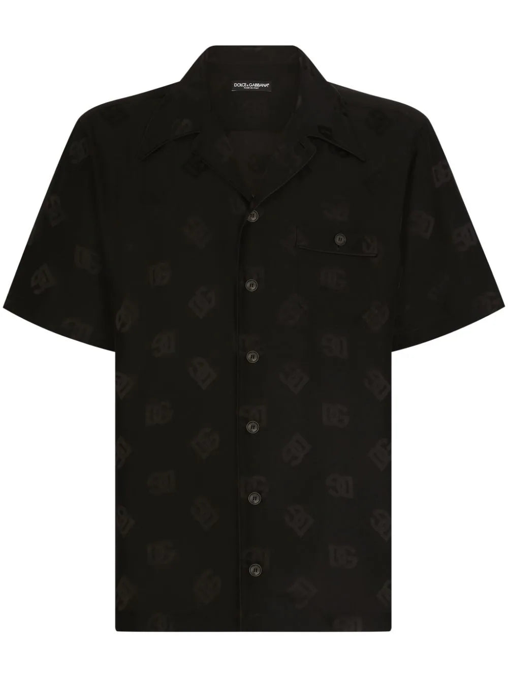 Dg Monogram-Jacquard Silk Shirt