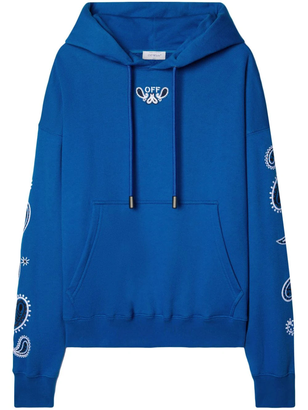 Bandana-Embroidered Cotton Hoodie