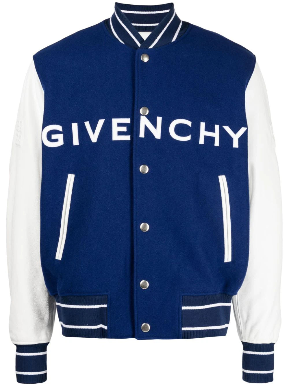 Logo-Embroidered Two-Tone Bomber Jacket